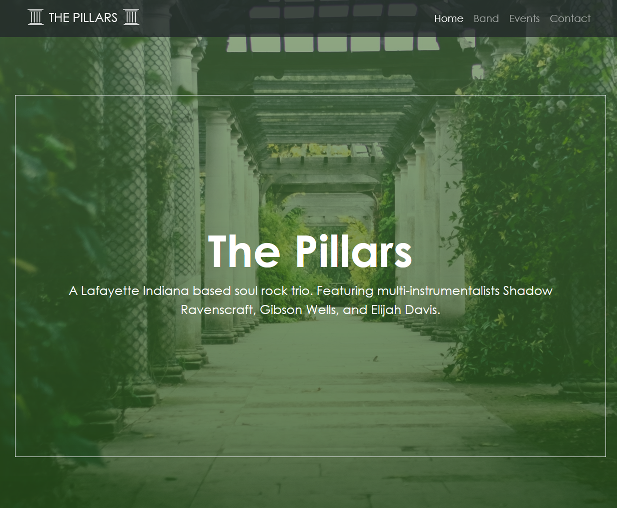The Pillars Band Website